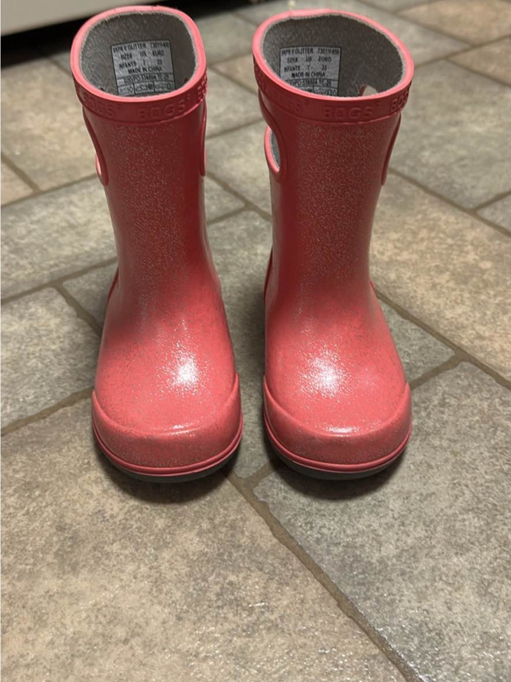 Toddler sparkle rain boots